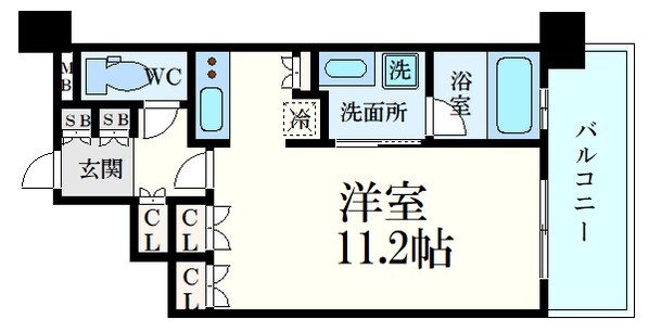 セイル江坂公園の物件間取画像